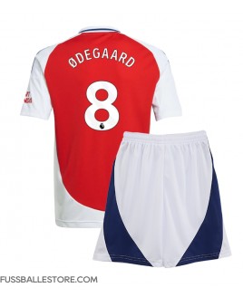 Günstige Arsenal Martin Odegaard #8 Heimtrikotsatz Kinder 2024-25 Kurzarm (+ Kurze Hosen)
